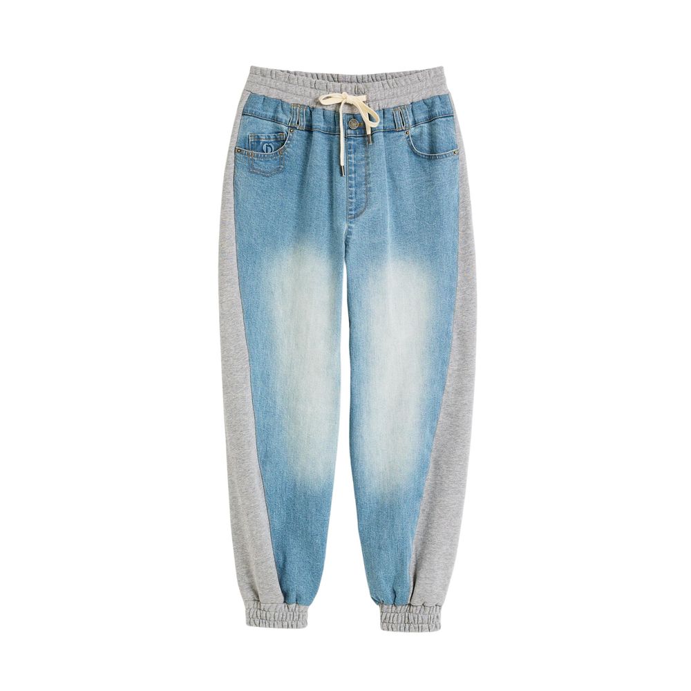 Desigual Light Blue Cotton Mom Jeans