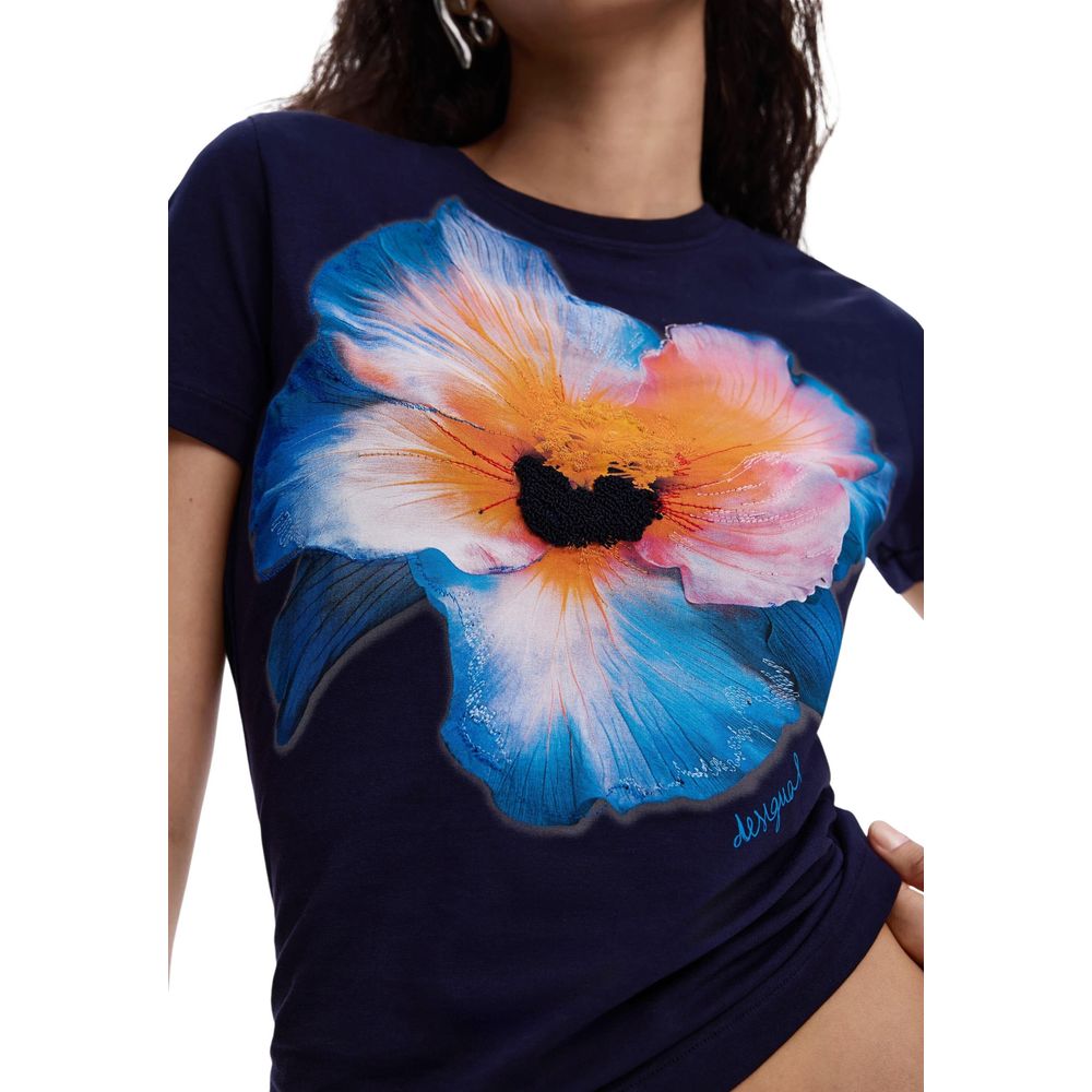 Desigual Blue Cotton T-Shirt