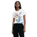 Desigual White Cotton T-Shirt