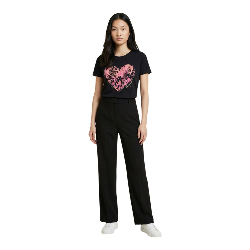 Desigual Black Cotton T-Shirt