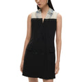 Desigual Black Polyester Midi Dress