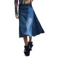 Desigual Blue Cotton Long Skirt