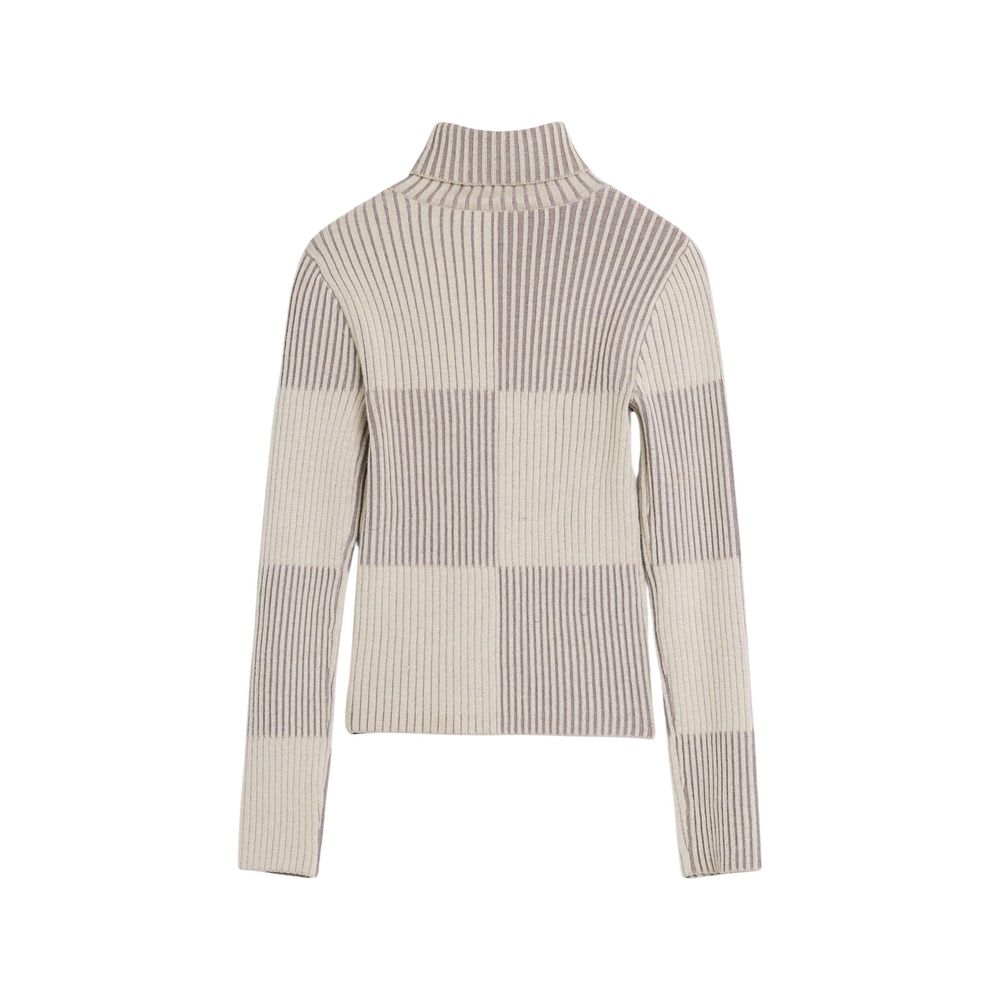 Desigual Beige Viscose Turtleneck