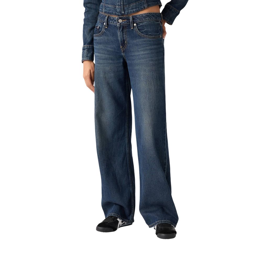 Levi's Blue Cotton Mom Jeans