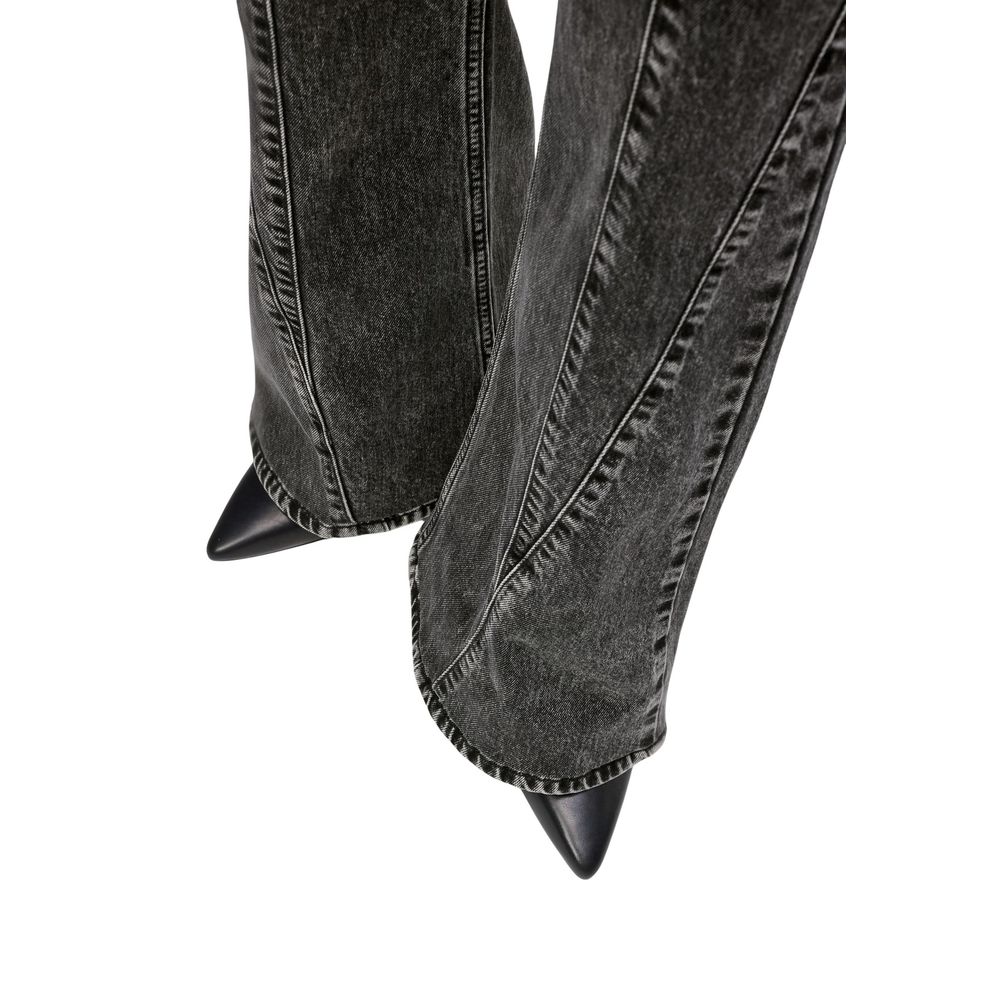 Karl Lagerfeld Black Recycled Cotton Mom Jeans