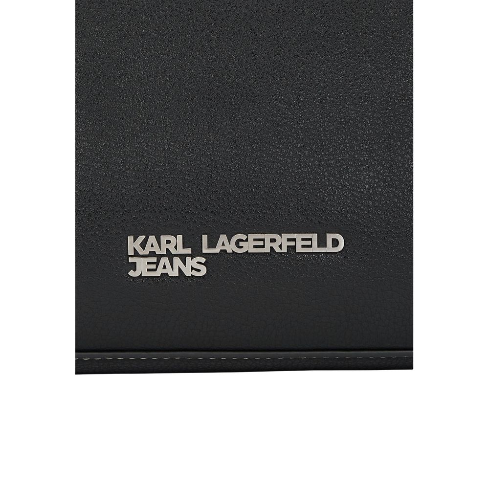 Karl Lagerfeld Black Polyethylene Handbag