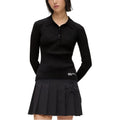 Karl Lagerfeld Black Viscose Long Sleeve T-Shirt