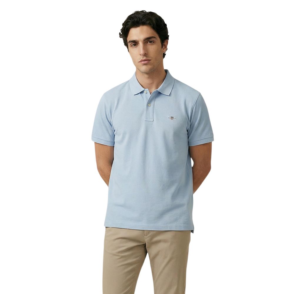 Gant Blue Cotton Polo Shirt