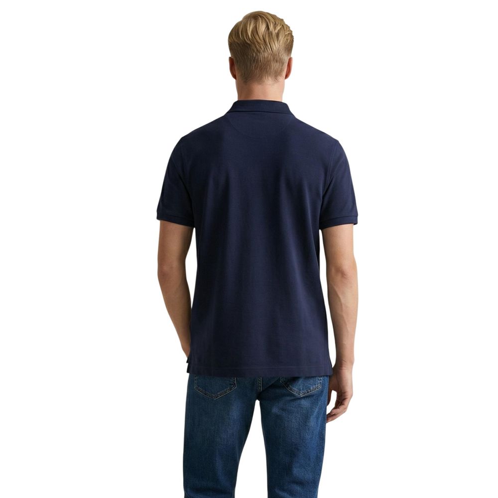 Gant Blue Cotton Polo Shirt