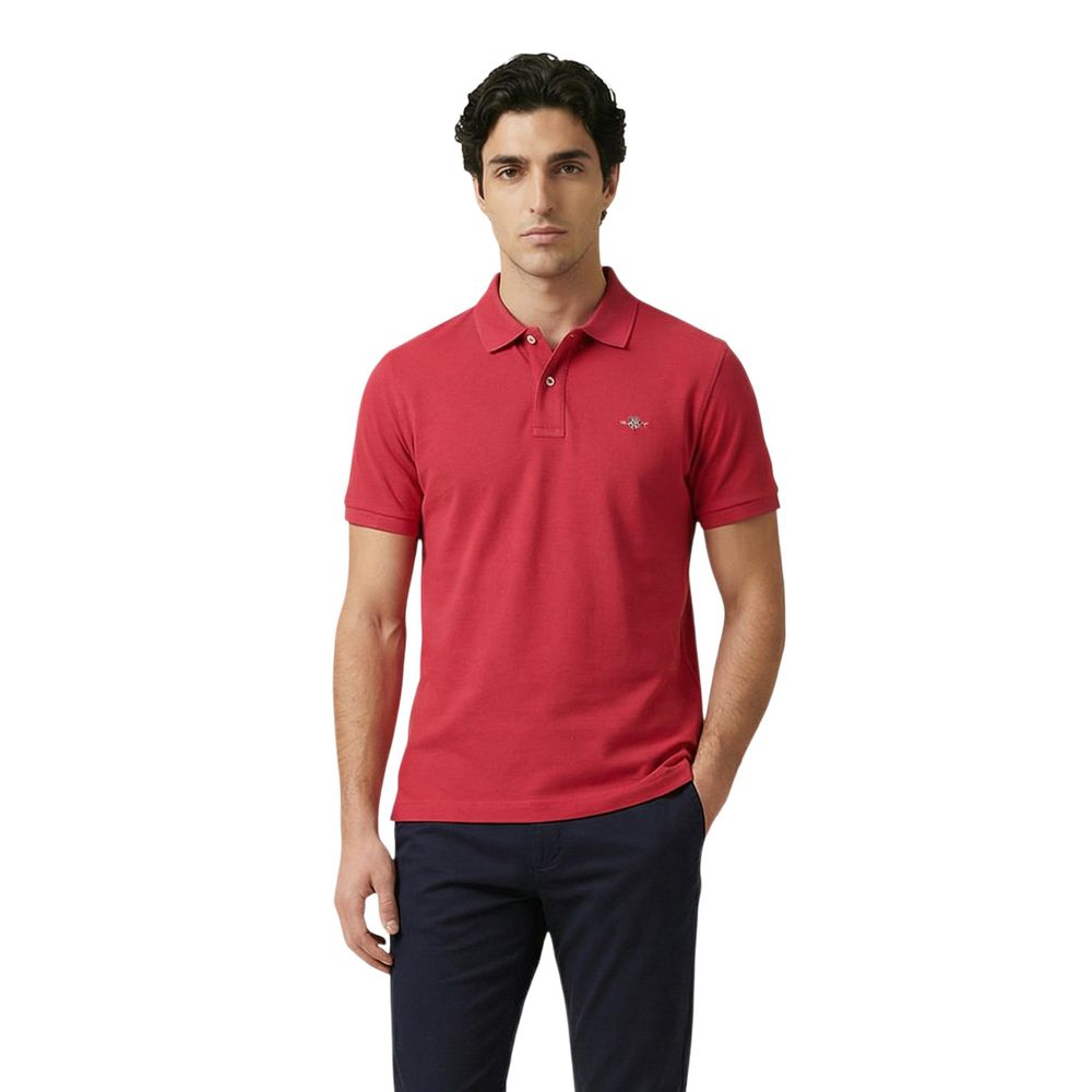 Gant Red Cotton Polo Shirt