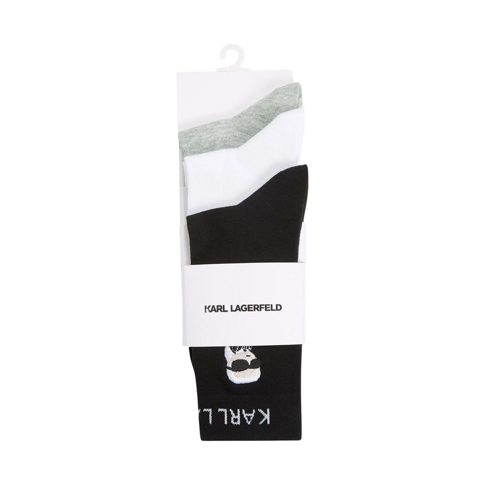 Karl Lagerfeld White Cotton Socks