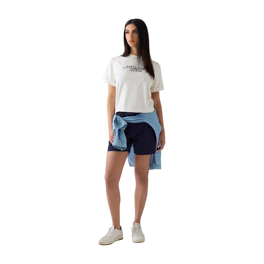 Guess Cream Cotton T-Shirt