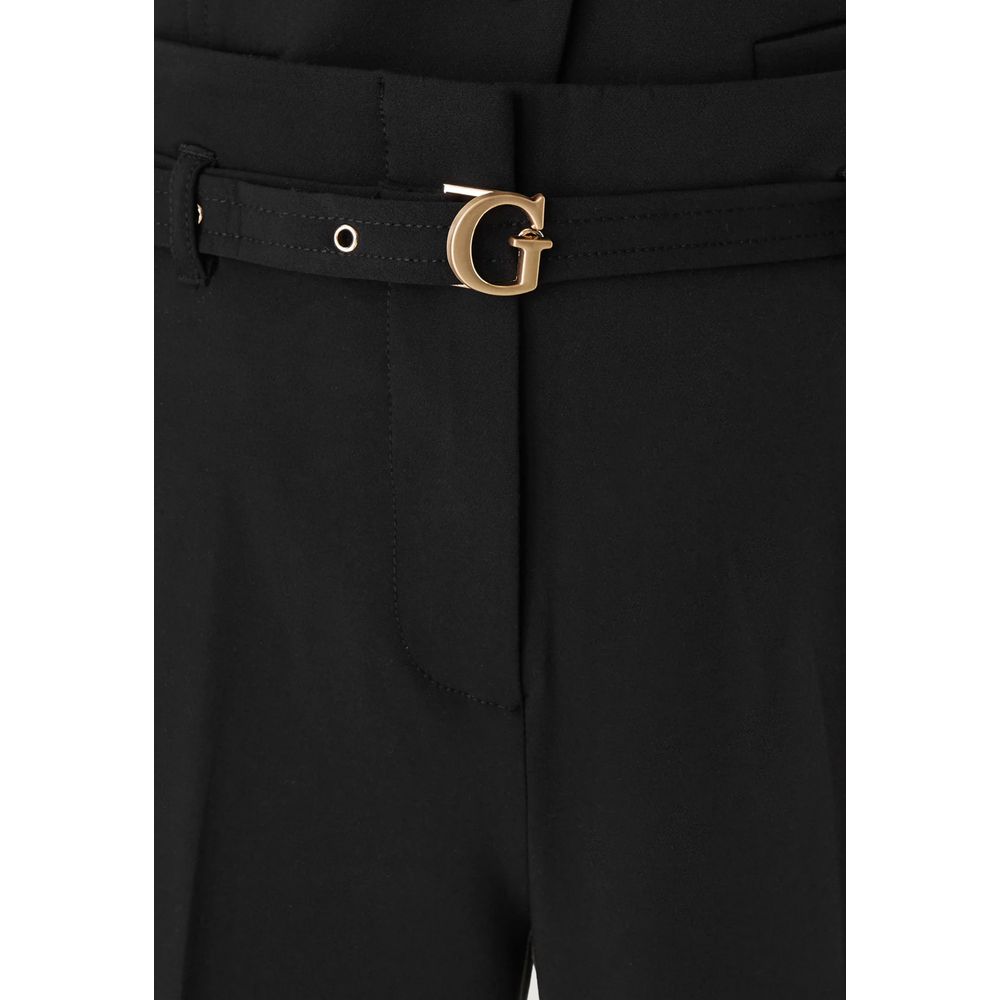 Guess Black Viscose Casual Pants