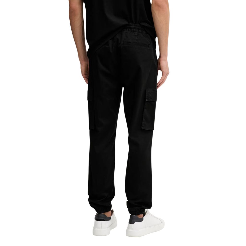 Calvin Klein Jeans Black Cotton Casual Pants