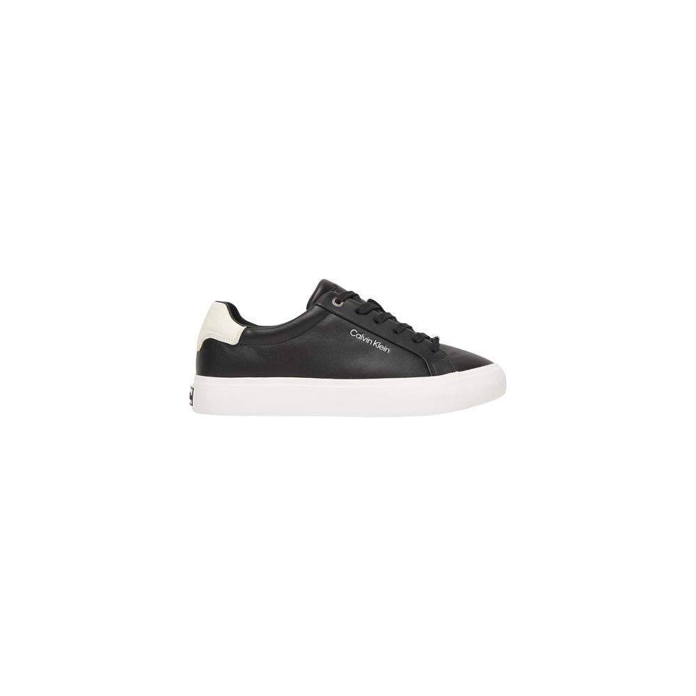 Calvin Klein Black Leather Low Top Sneakers