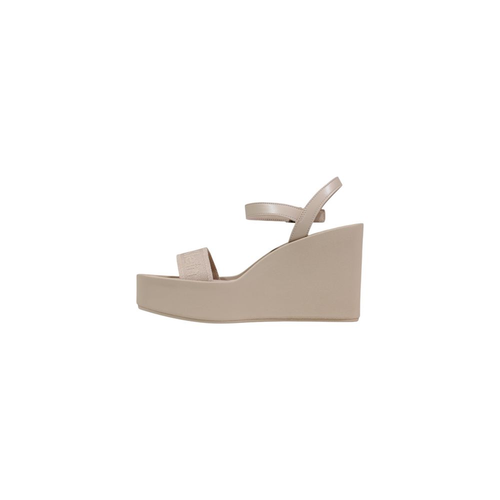 Calvin Klein Beige Polyethylene Platform Sandals