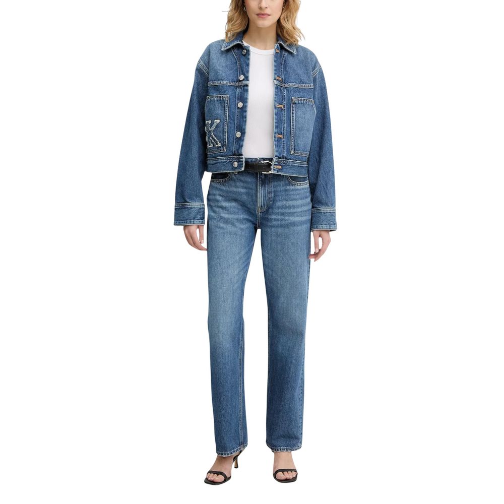 Calvin Klein Jeans Blue Cotton Denim Jacket
