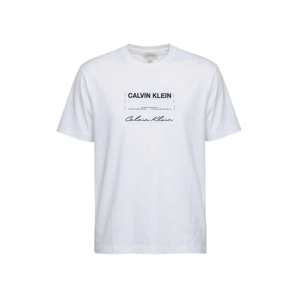 Calvin Klein Jeans White Cotton T-Shirt