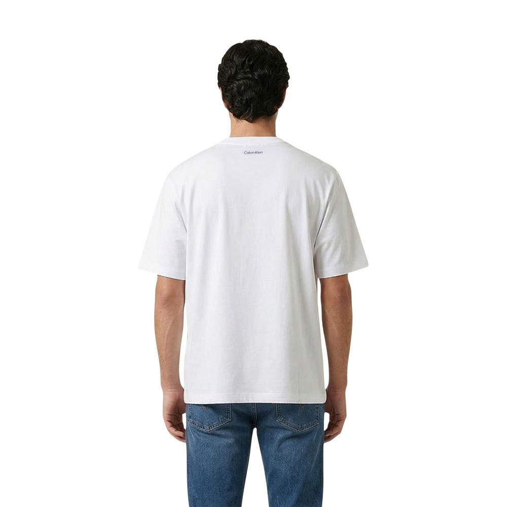 Calvin Klein Jeans White Cotton T-Shirt