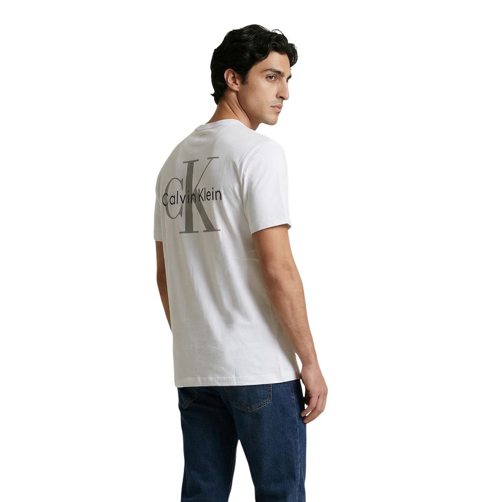 Calvin Klein Jeans White Cotton T-Shirt