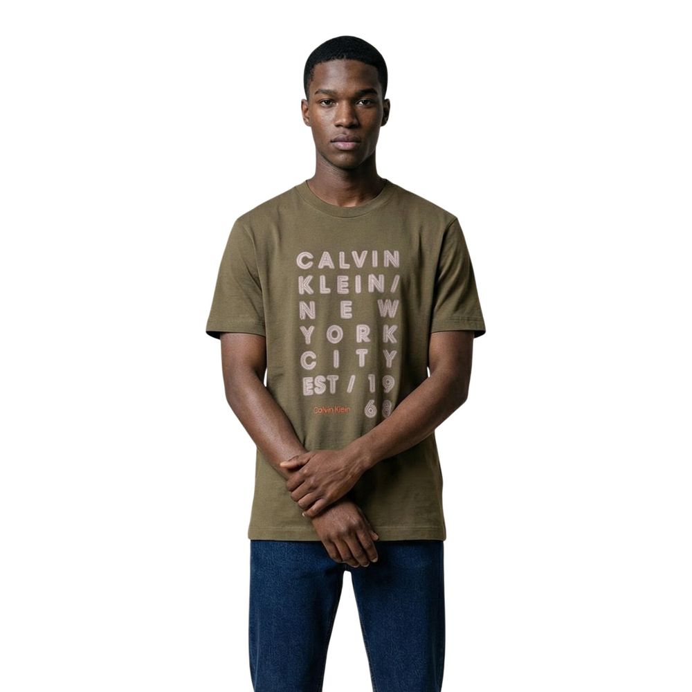 Calvin Klein Jeans Green Cotton T-Shirt