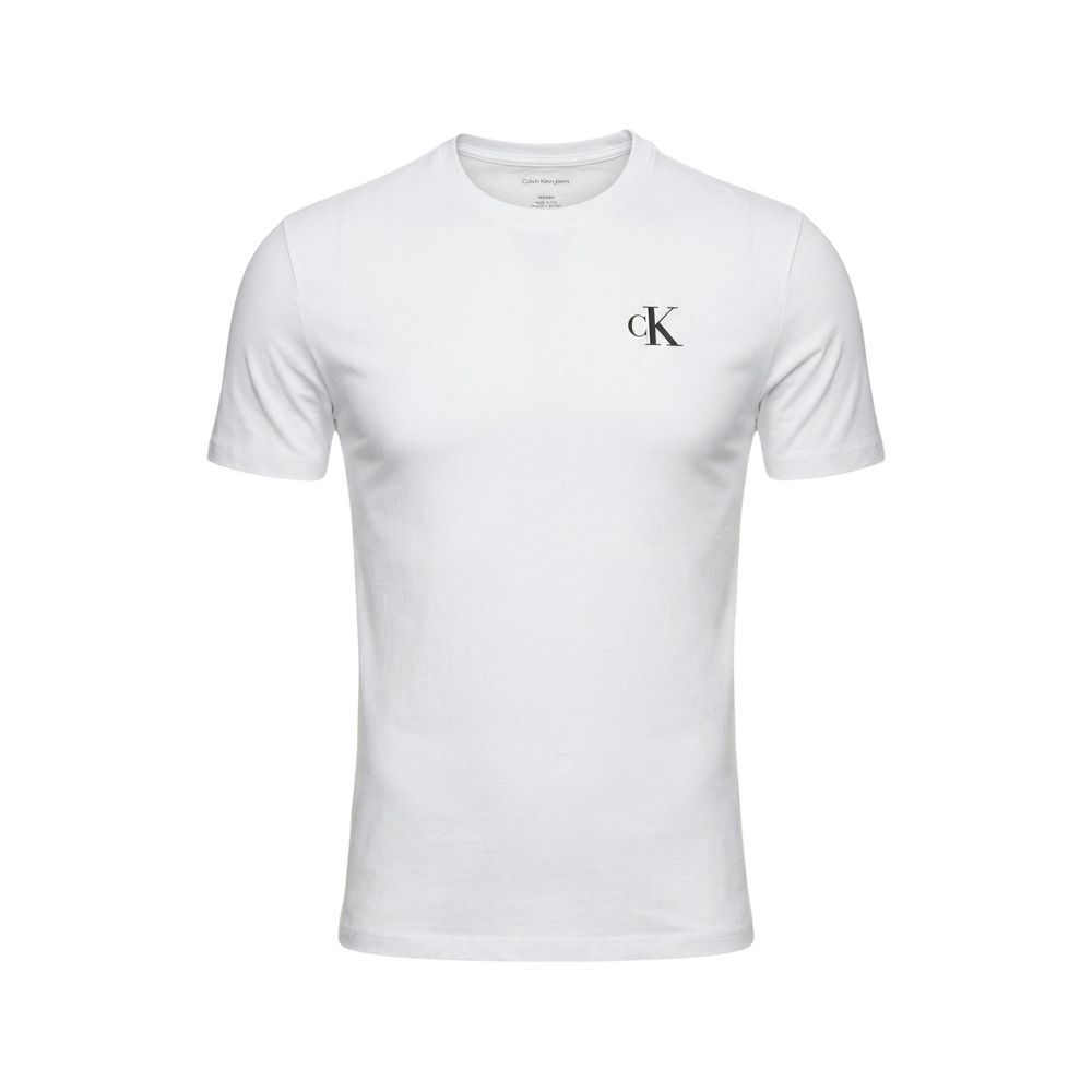 Calvin Klein Jeans White Cotton T-Shirt