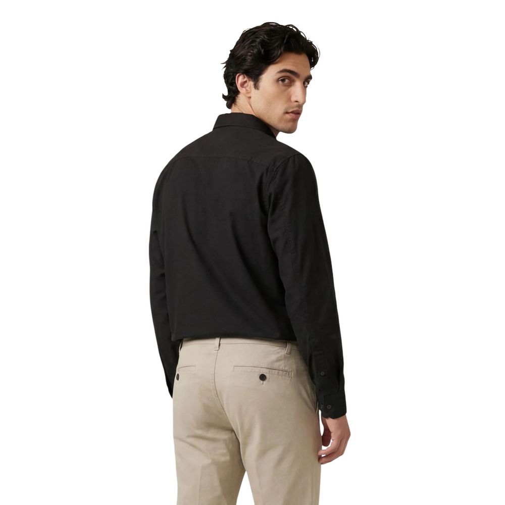 Calvin Klein Jeans Black Cotton Dress Shirt