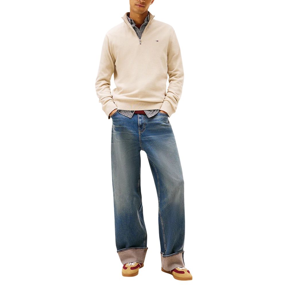 Tommy Hilfiger Jeans Beige Organic Cotton Sweatshirt