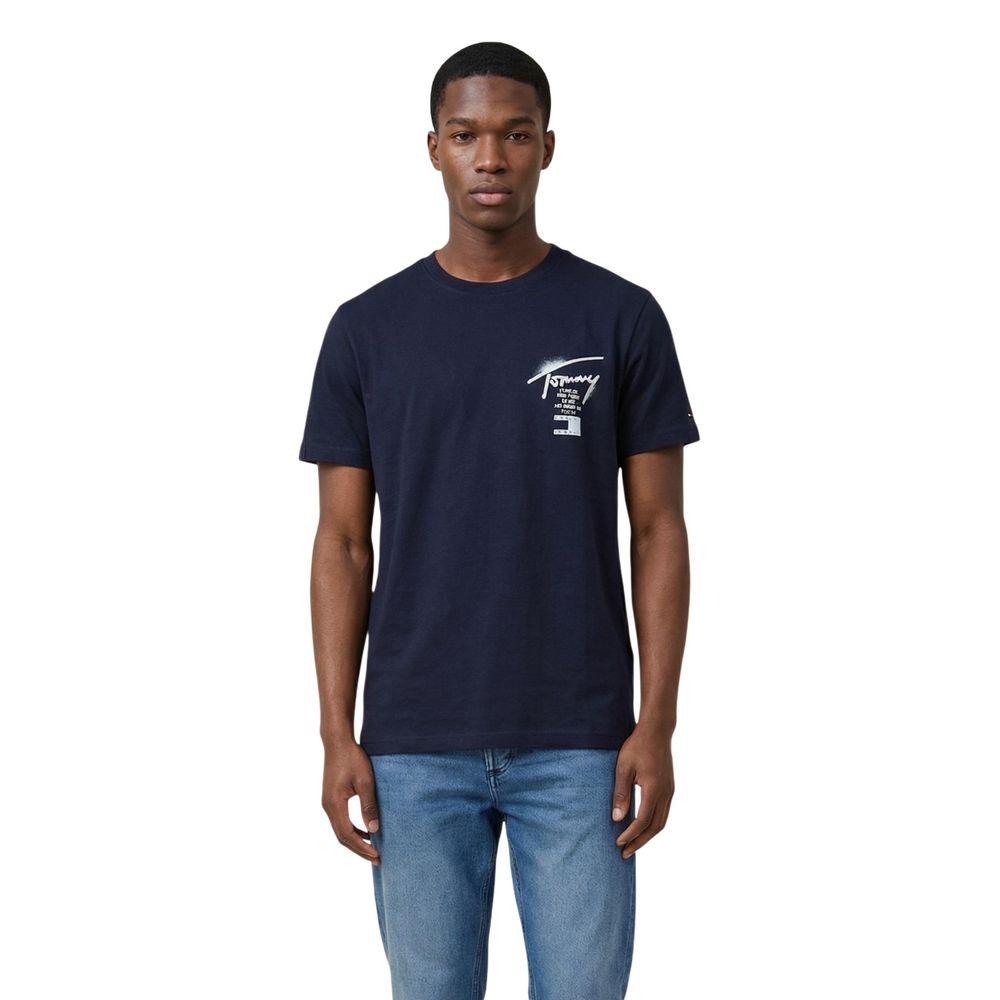 Tommy Hilfiger Jeans Blue Recycled Cotton T-Shirt