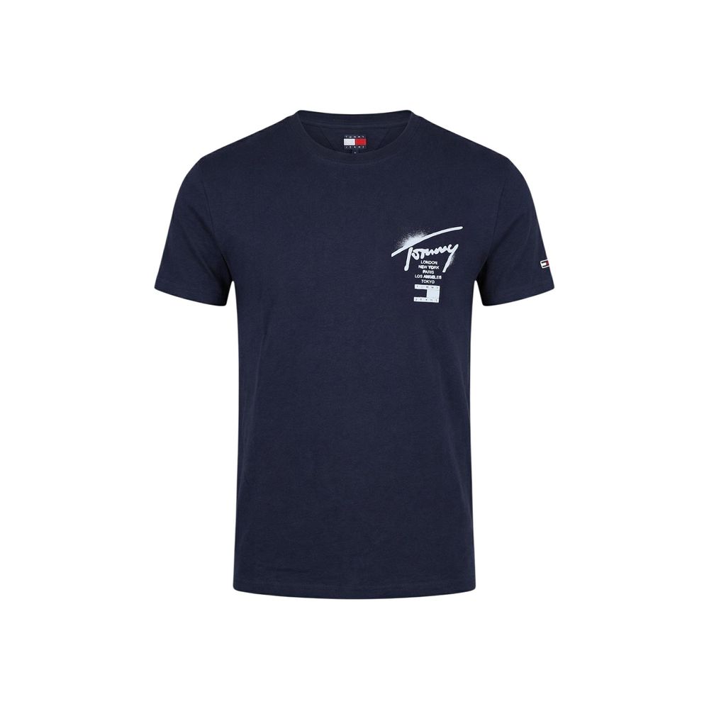 Tommy Hilfiger Jeans Blue Recycled Cotton T-Shirt