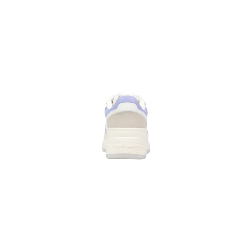 Tommy Hilfiger Jeans White Suede Leather Chunky Sneakers