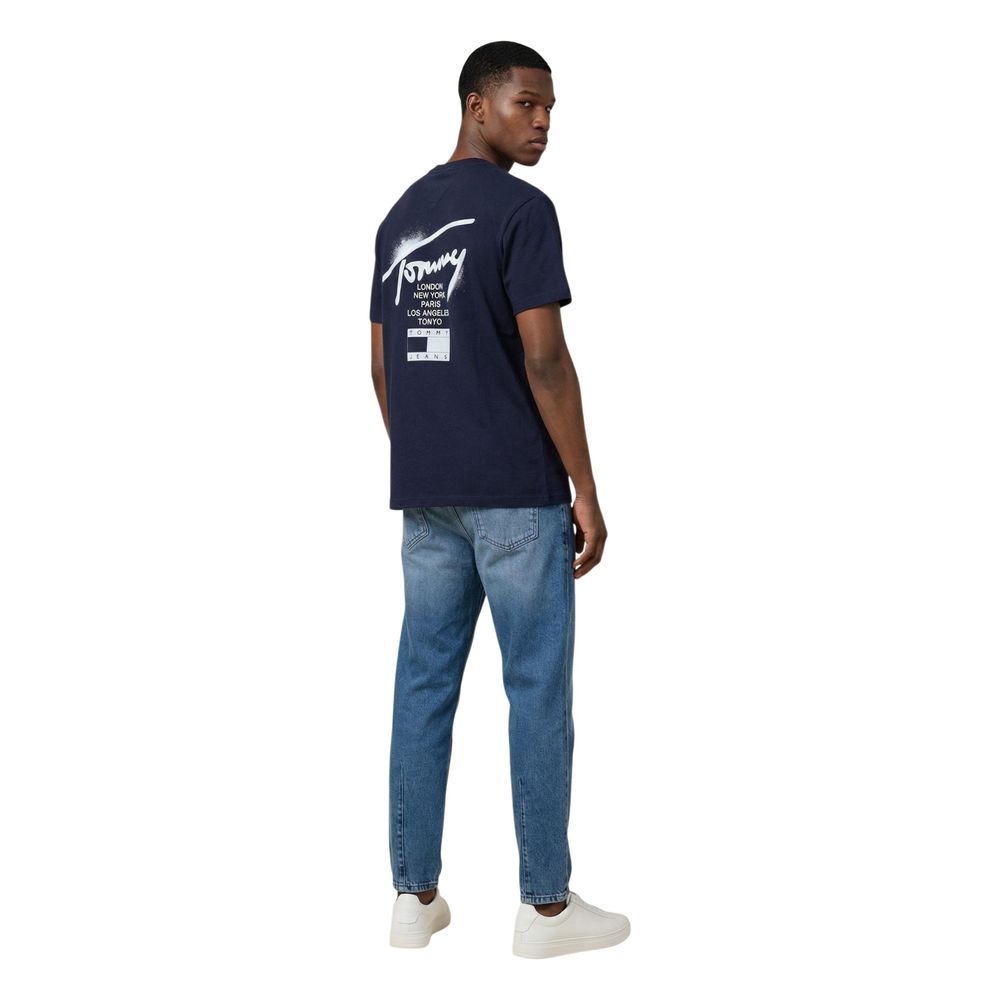 Tommy Hilfiger Jeans Blue Recycled Cotton T-Shirt