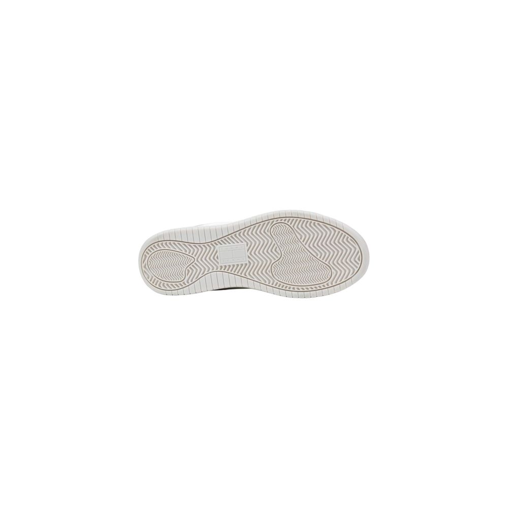 Tommy Hilfiger Jeans White Suede Leather Chunky Sneakers