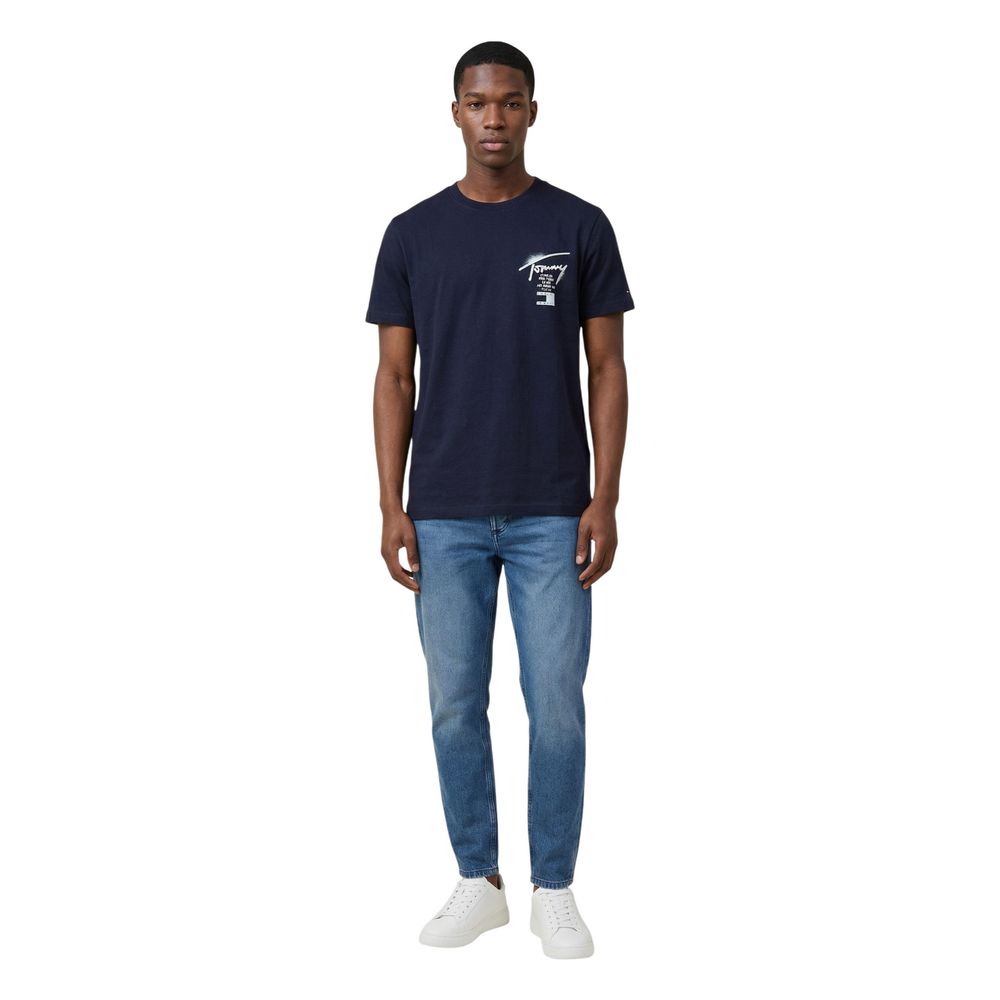 Tommy Hilfiger Jeans Blue Recycled Cotton T-Shirt