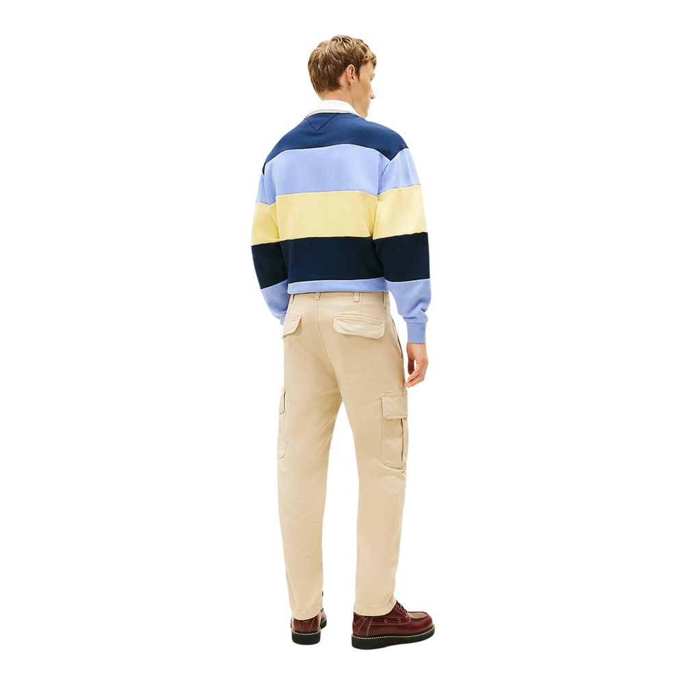 Tommy Hilfiger Jeans Beige Recycled Cotton Cargo Pants