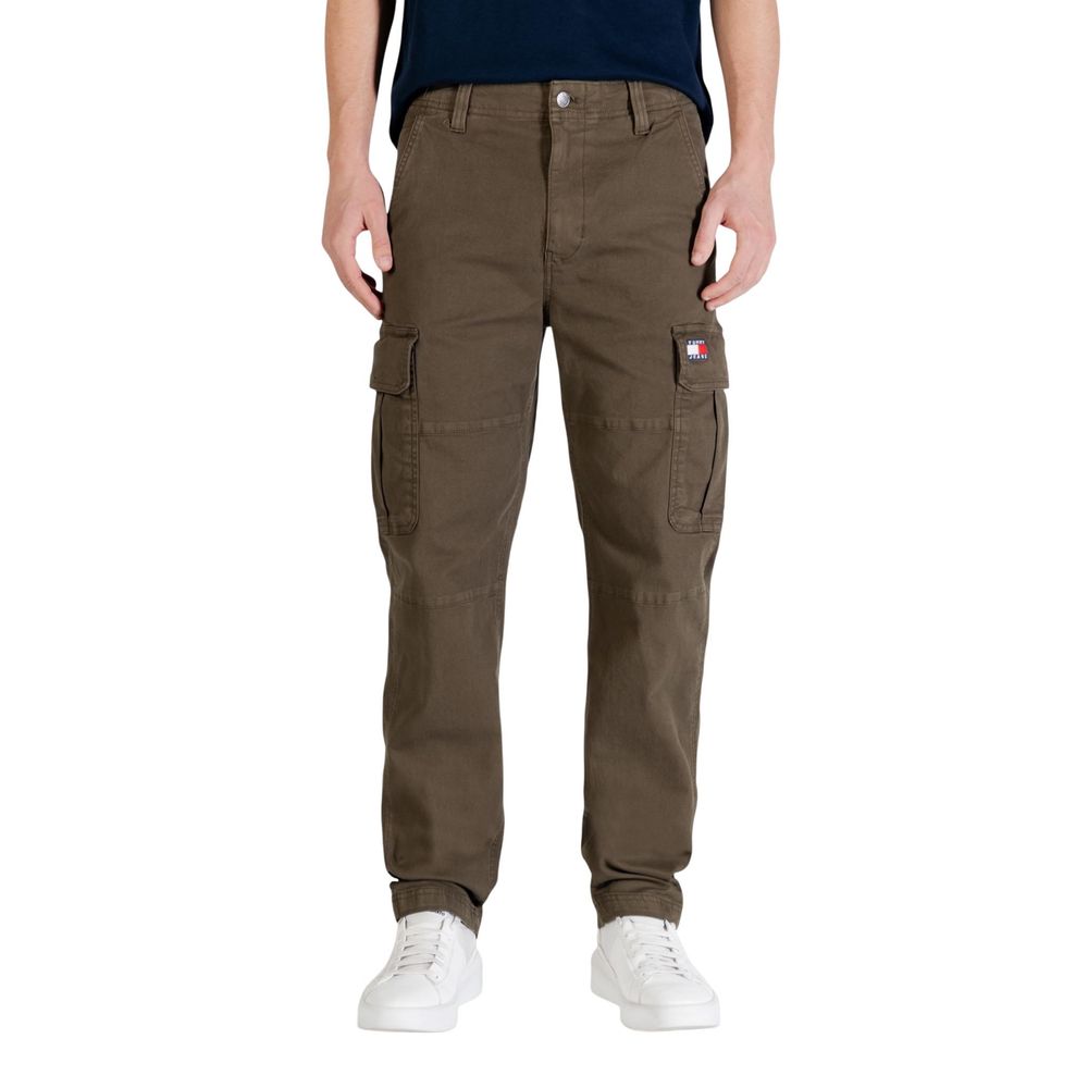Tommy Hilfiger Jeans Green Recycled Cotton Cargo Pants