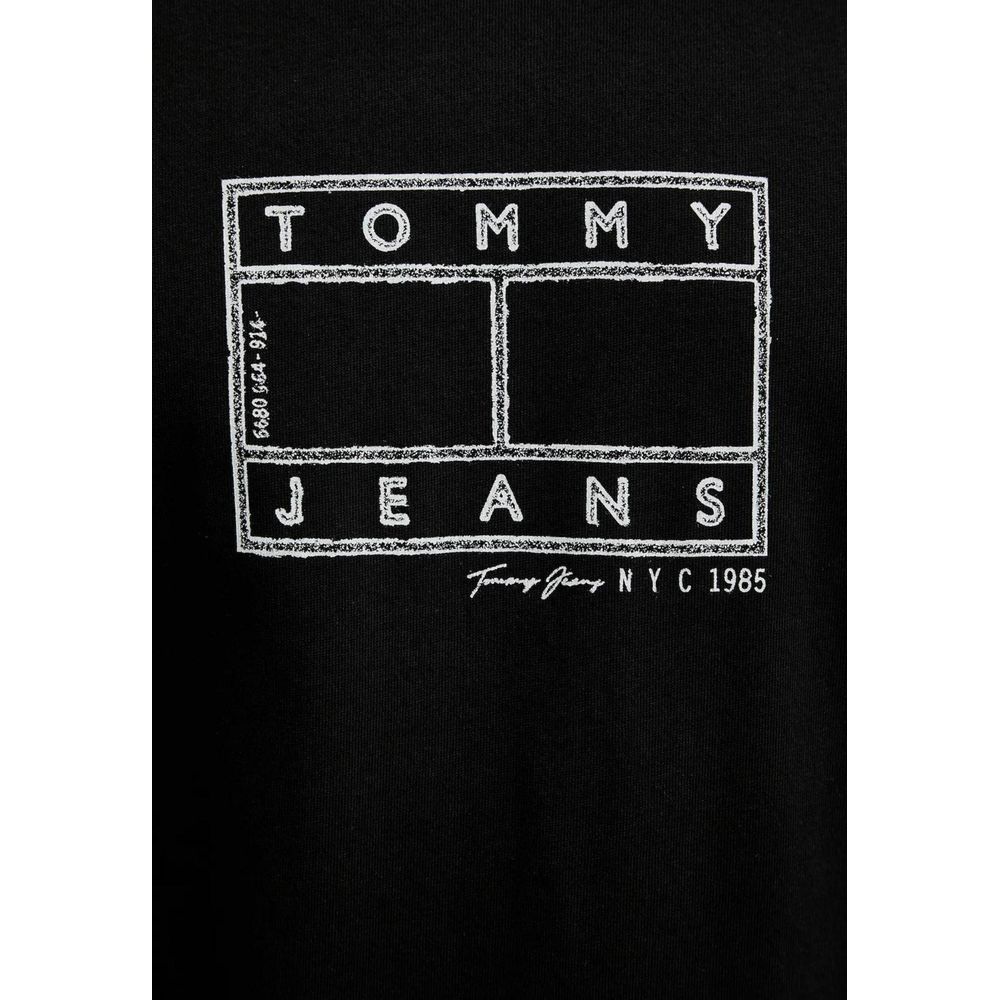 Tommy Hilfiger Jeans Black Recycled Cotton T-Shirt