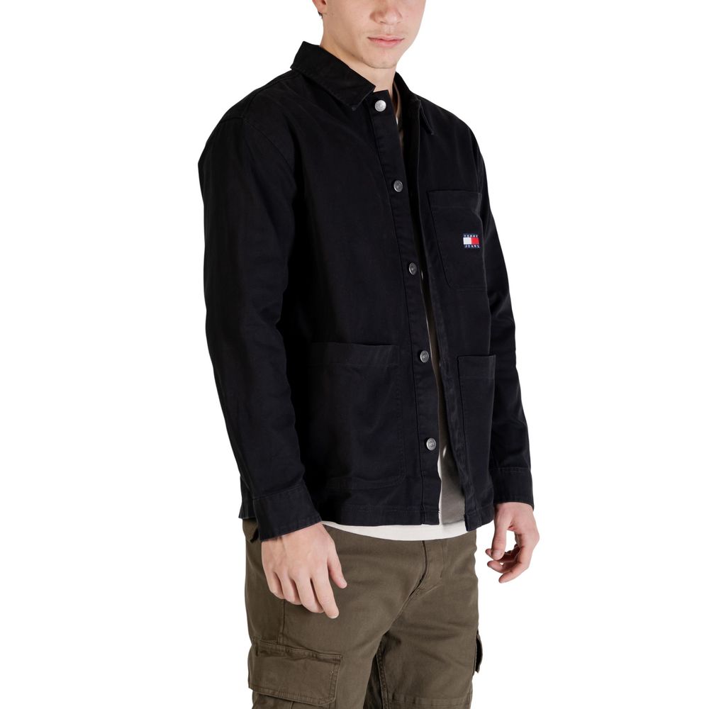 Tommy Hilfiger Jeans Black Recycled Cotton Jacket
