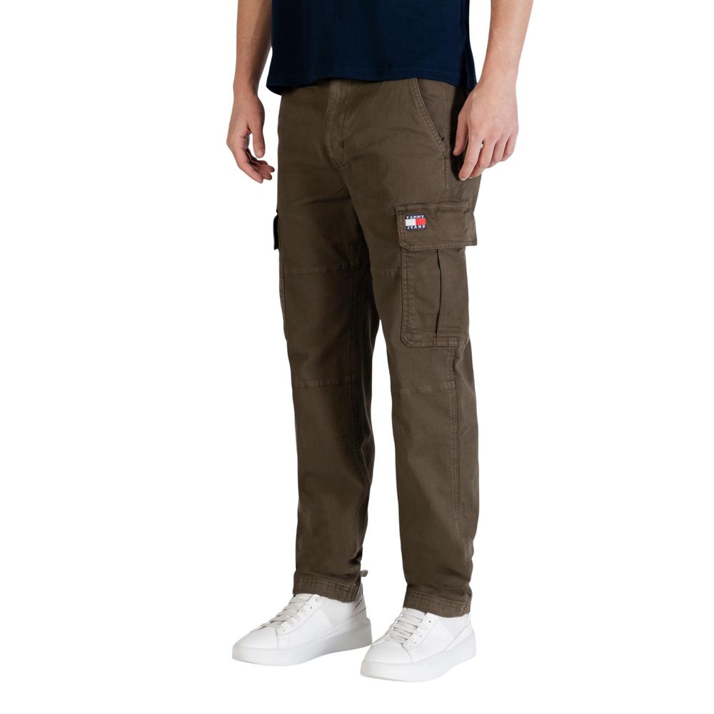 Tommy Hilfiger Jeans Green Recycled Cotton Cargo Pants