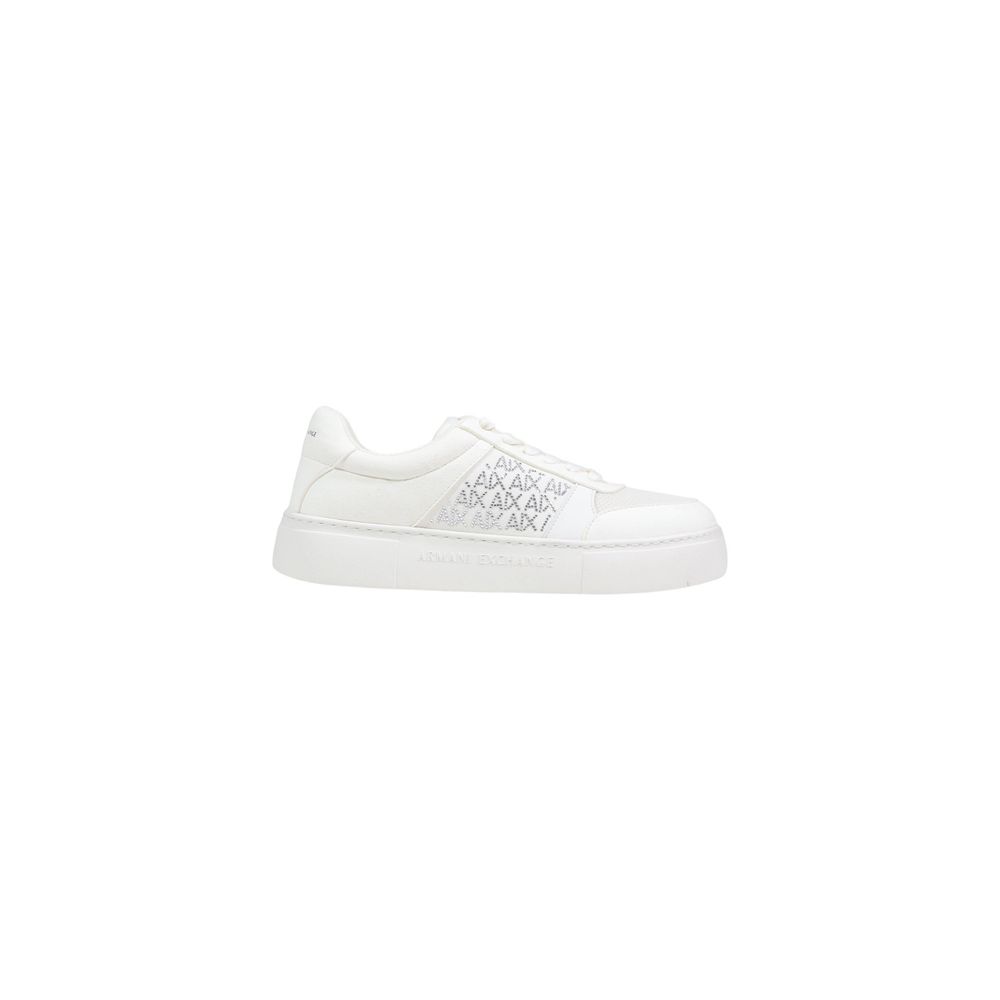 Armani Exchange White Polyamide Athletic Sneakers