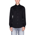 Armani Exchange Black Cotton Dress Shirt