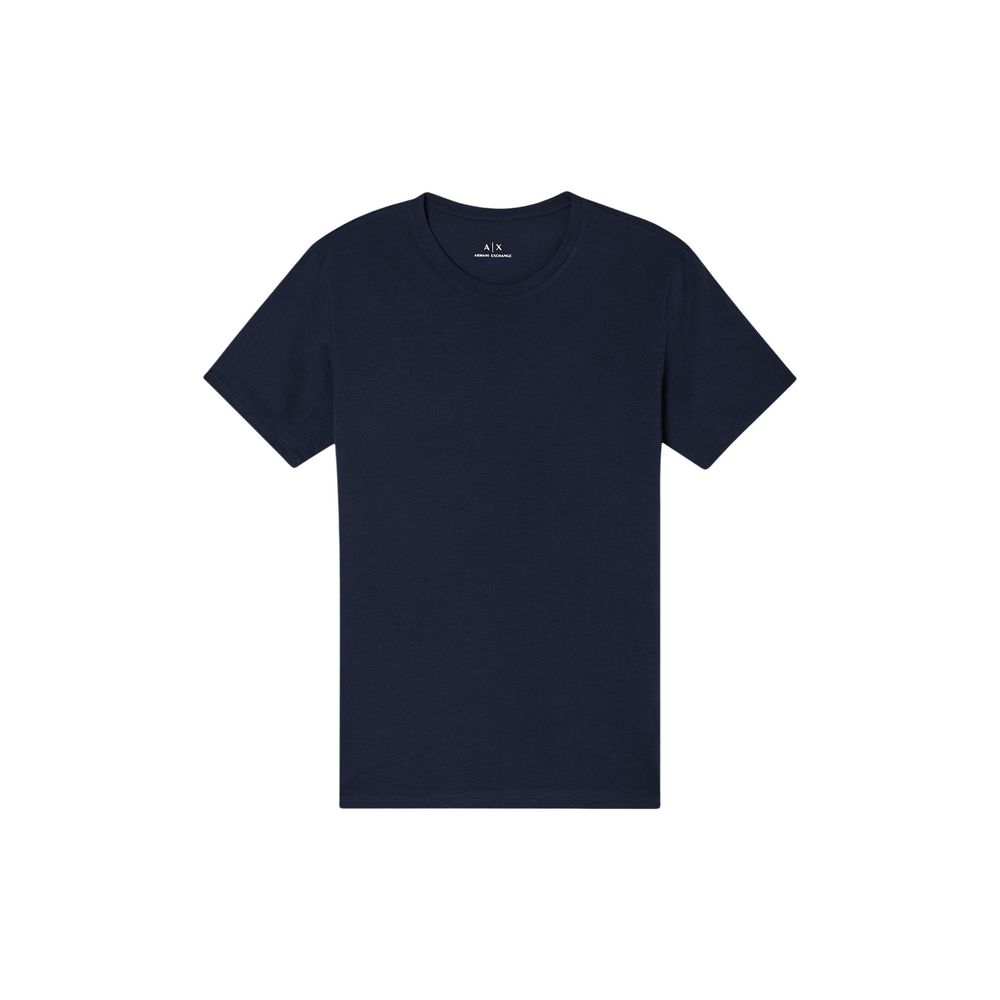 Armani Exchange Blue Cotton T-Shirt