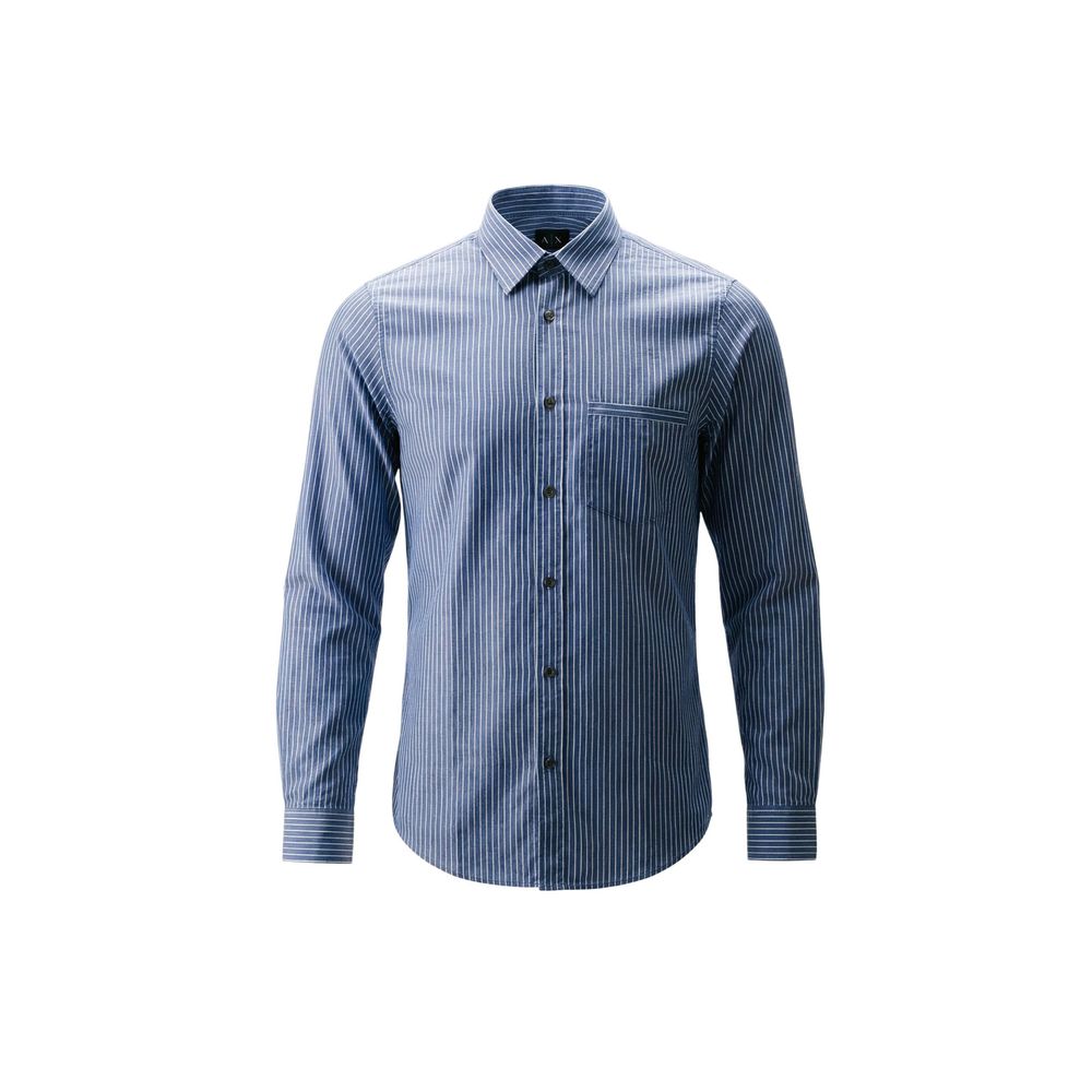 Armani Exchange Bicolor Cotton Dress Shirt