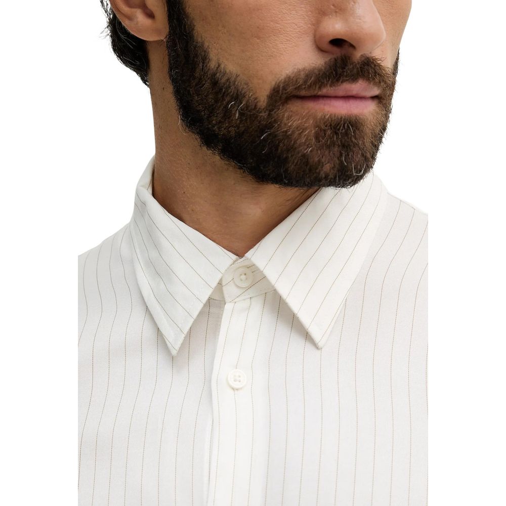 Armani Exchange Bicolor Viscose Pattern Shirt
