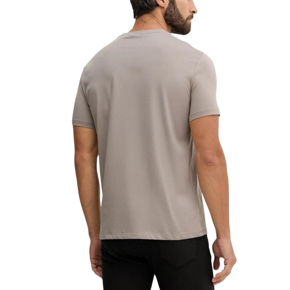 Armani Exchange Brown Cotton T-Shirt
