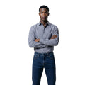 Armani Exchange Blue Polyester Dress Shirt