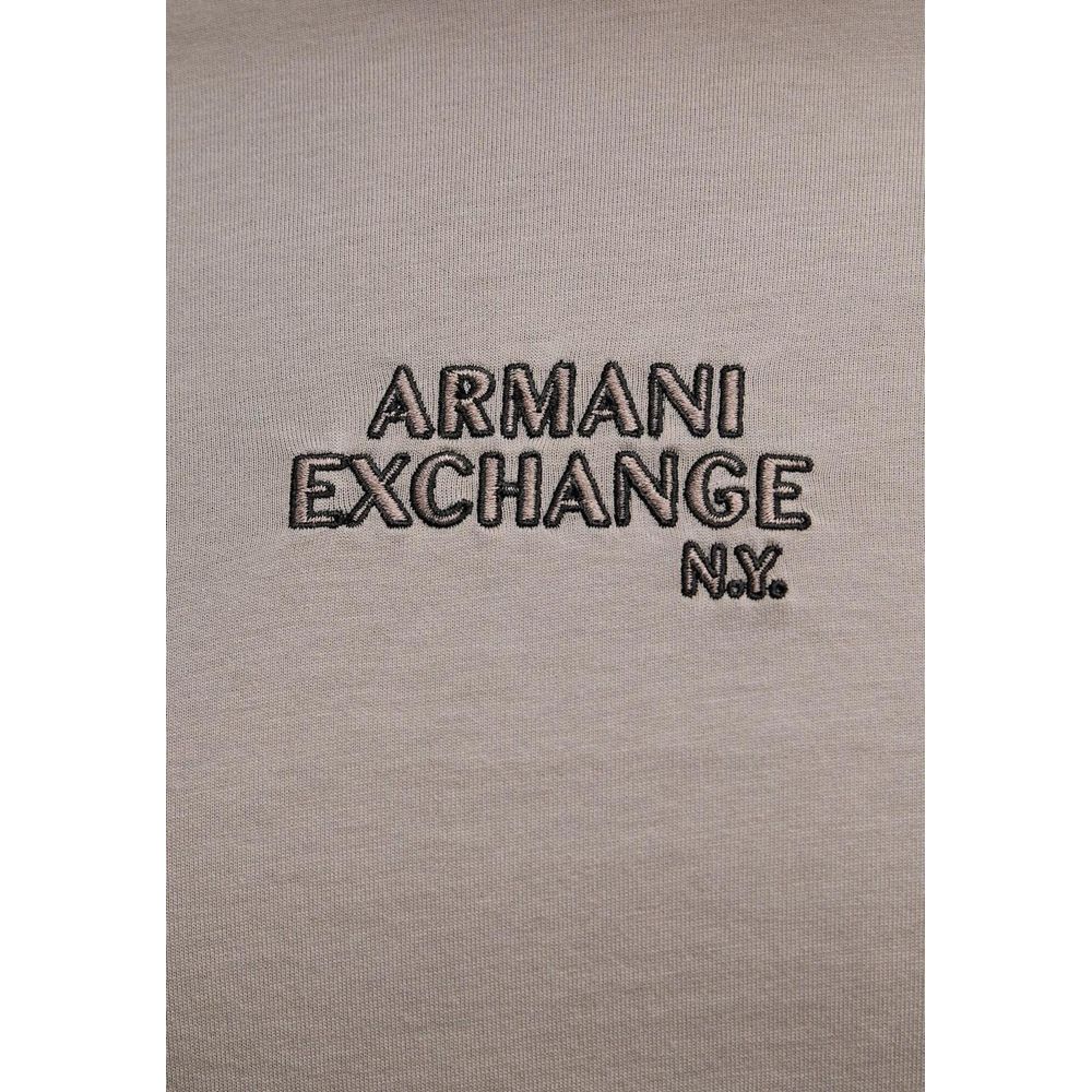 Armani Exchange Brown Cotton T-Shirt