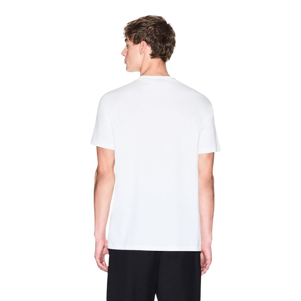 Armani Exchange White Cotton T-Shirt