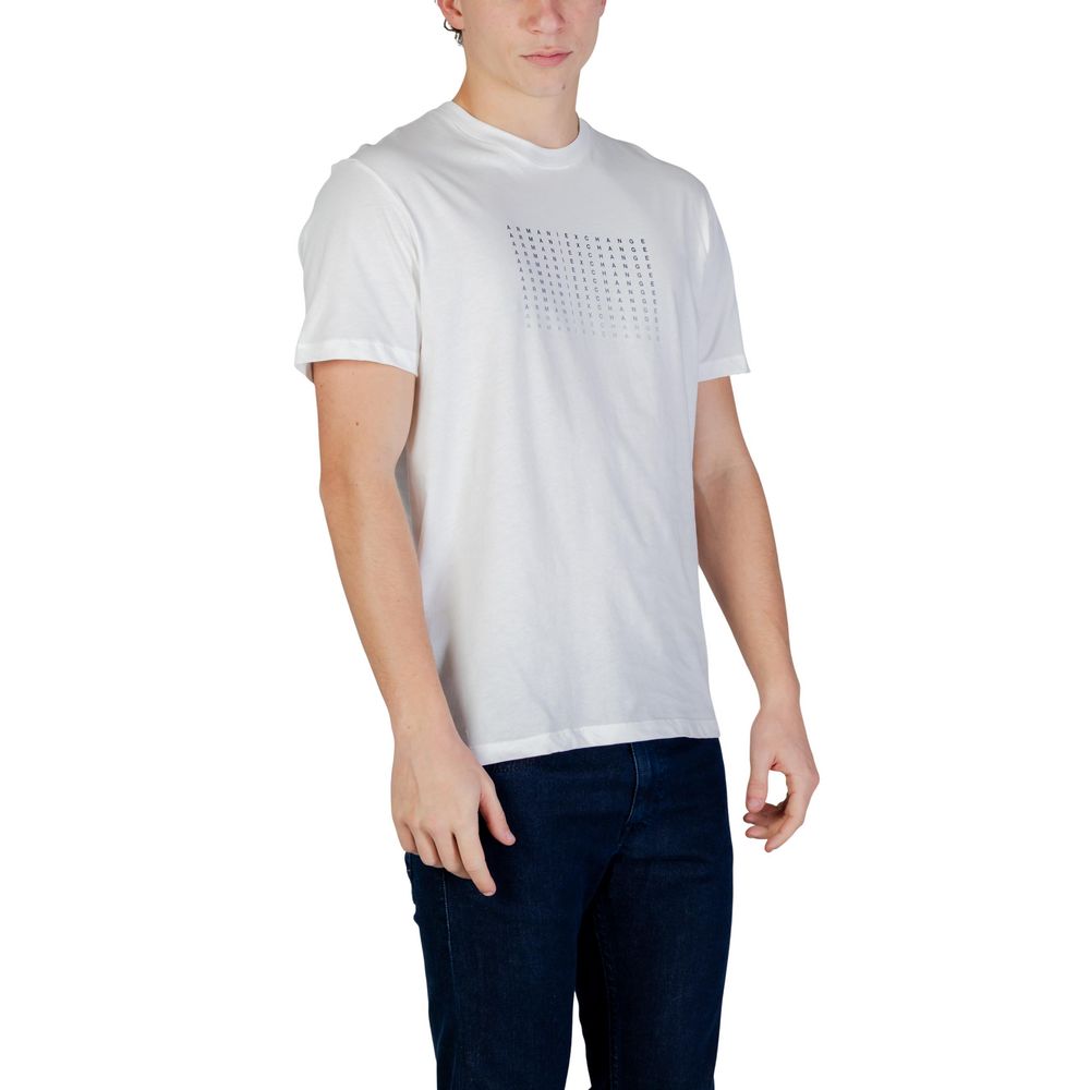 Armani Exchange White Cotton T-Shirt