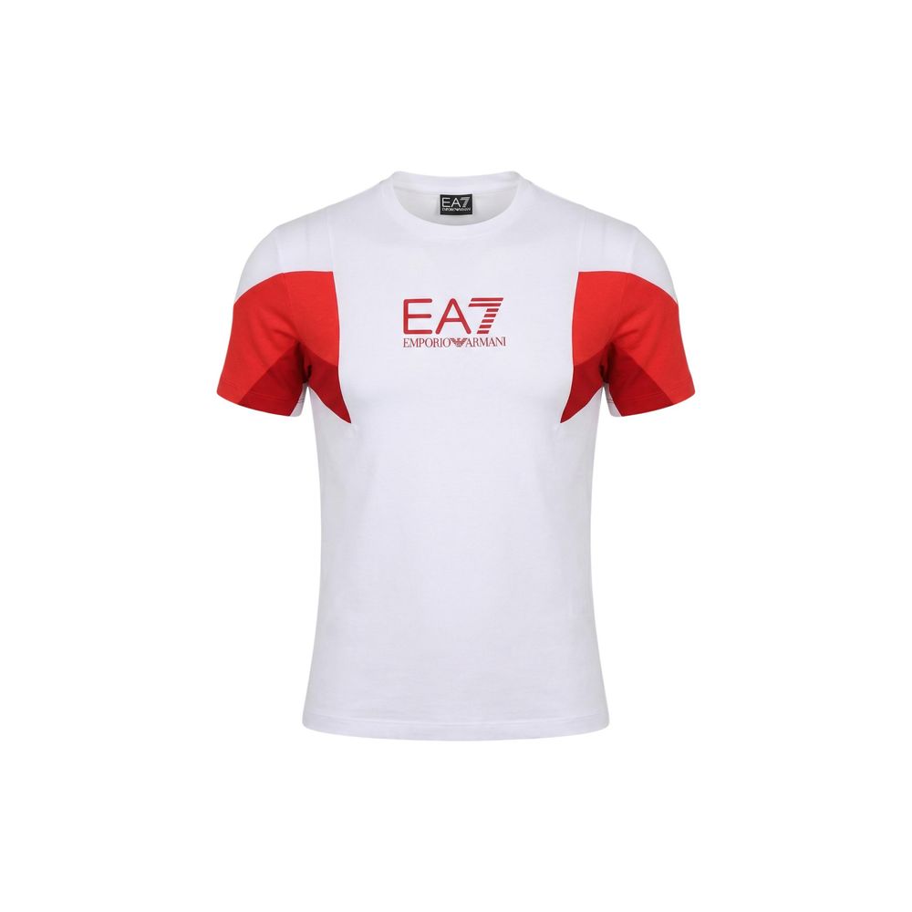 EA7 Emporio Armani White Cotton T-Shirt